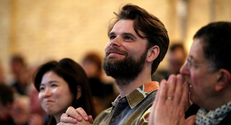 Danish artist Jakob Kudsk Steensen, shown here at the London launch, has created an audio-visual simulation of a re-imagined old-growth forest, titled Catharsis