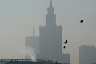 smog nad Warszawą