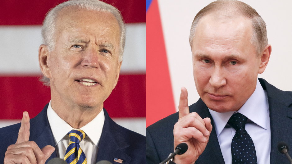 Joe Biden oraz Władimir Putin