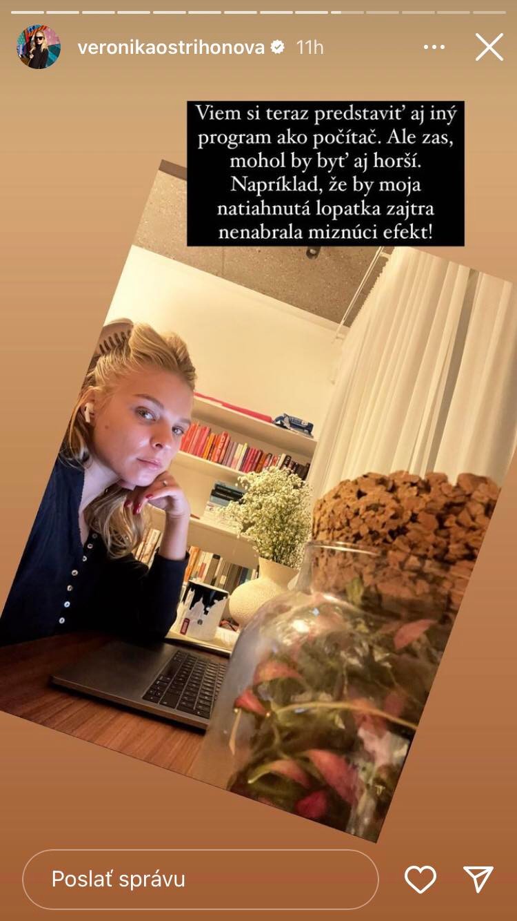 Moderátorku trápi zdravotný problém.