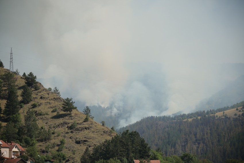 Ušće, gašenje požara