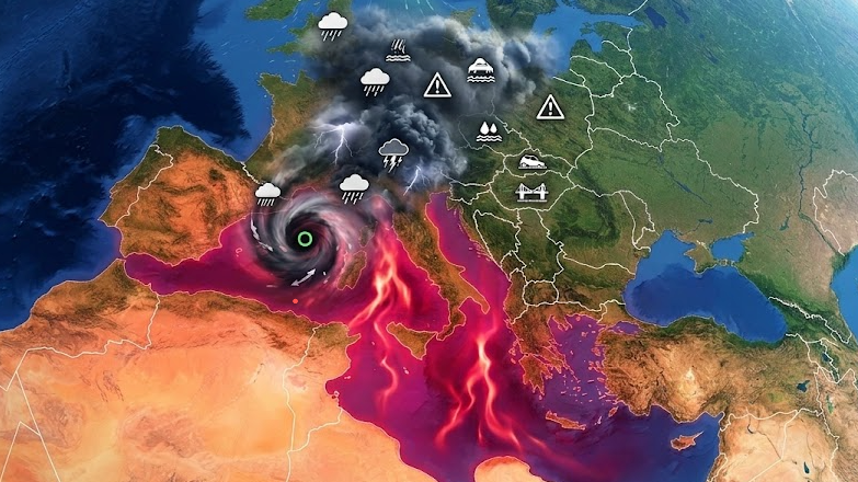 Rekordne teplé Stredozemné more vytvára podmienky pre vznik extrémneho počasia. 