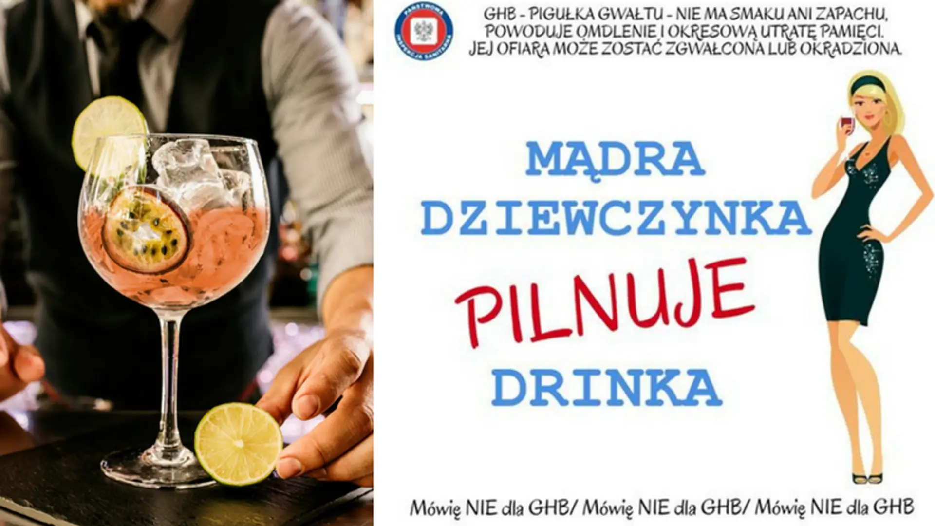 Chcieli dobrze, ale wyszło jak zwykle. Główny Inspektorat Sanitarny próbuje ostrzegać przed pigułką gwałtu