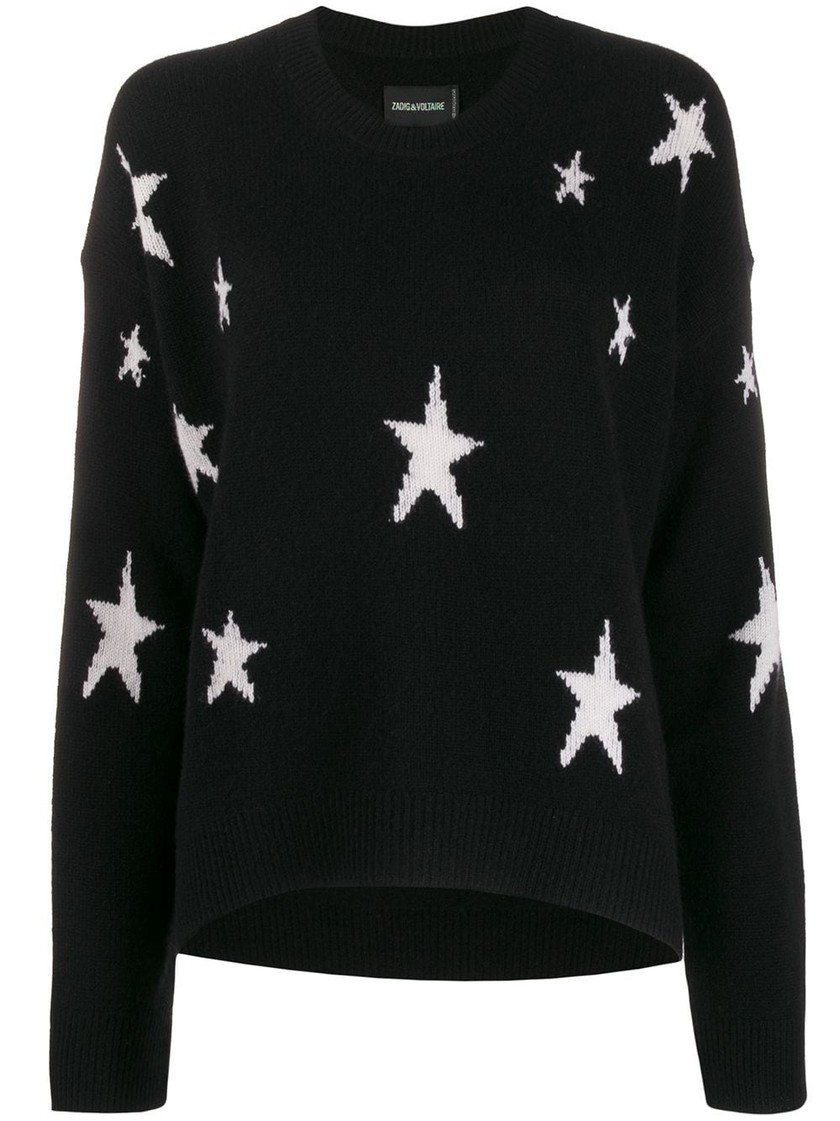 Modèle orné d’étoiles de Zadig & Voltaire, 475 francs, via Farfetch.