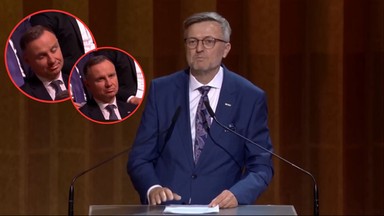 Podziękowania dla byłego ministra na otwarciu Muzeum Historii Polski. Wymowna reakcja prezydenta Dudy [WIDEO]