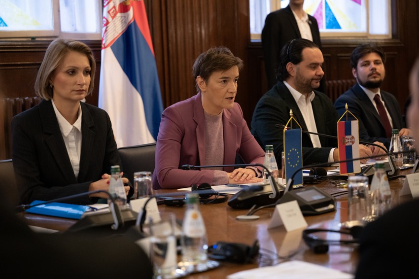 Ana Brnabić sastala se danas sa delegacijom Parlamentarne skupštine Saveta Evrope (PSSE), koja boravi u Srbiji,