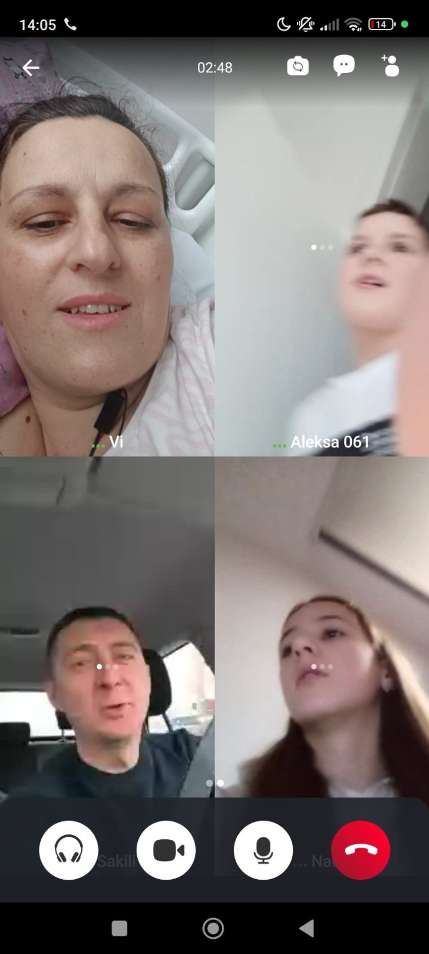 Video poziv iz bolnice sa suprugom i decom