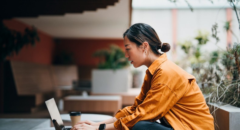 A stock image of a woman working on a computer.d3sign/Getty Images