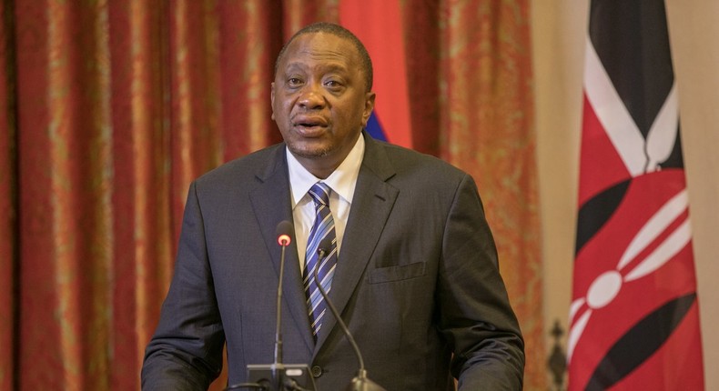 President Uhuru Kenyatta during his recent visit to Mauritius (PSCU)