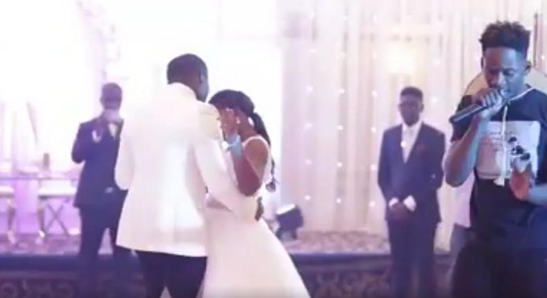 Mr Eazi surprises bride with dazzling performance