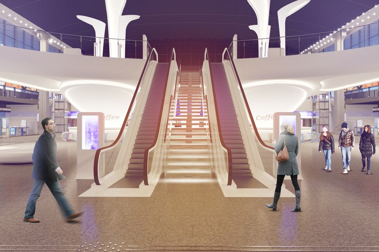 Główna zmiana jest taka, że w hali podparta na filarach antresola, na którą z poziomu „0” będzie można wjechać na górę ruchomymi schodami. To będzie dodatkowy poziom, który połączy - nad głowami pasażerów stojących do kas – poczekalnię z istniejącą tam największą w Polsce restauracją McDonald's. PKP twierdzi, że podróżni zyskają w ten sposób dodatkową przestrzeń do oczekiwania na pociąg.