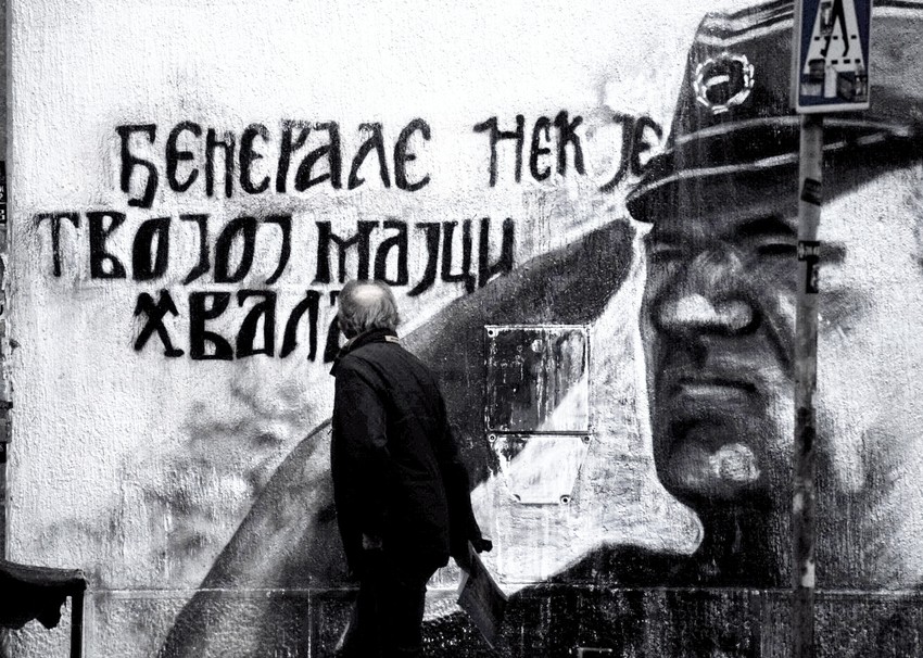 Mural Ratka Mladića u Njegoševoj ulici 