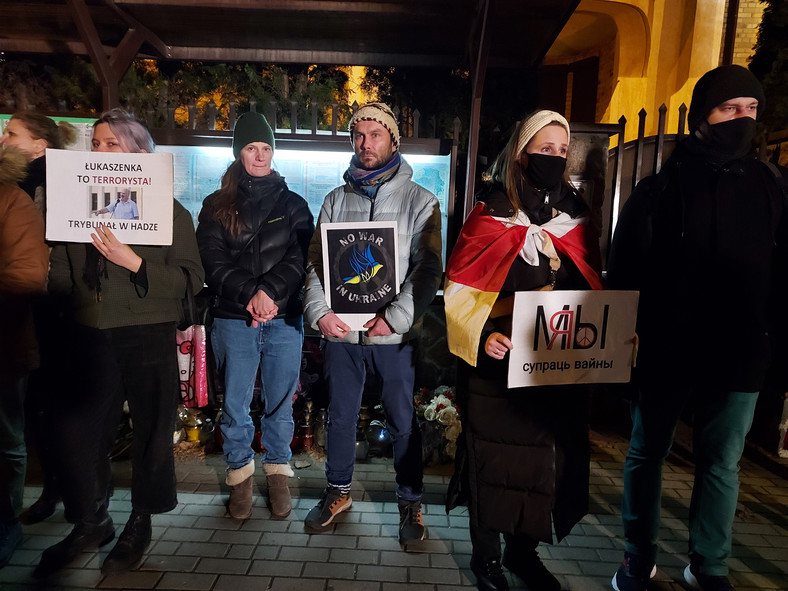 Białorusini mieszkający w Białymstoku przeciwni inwazji Rosji w Ukrainie