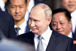 Władimir Putin na lotnisku w Pekinie. 17 października 2023 r.