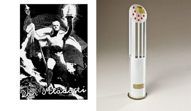 štafeta mladosti plakat kombo pokrivalica foto RAS Srbija Twitter