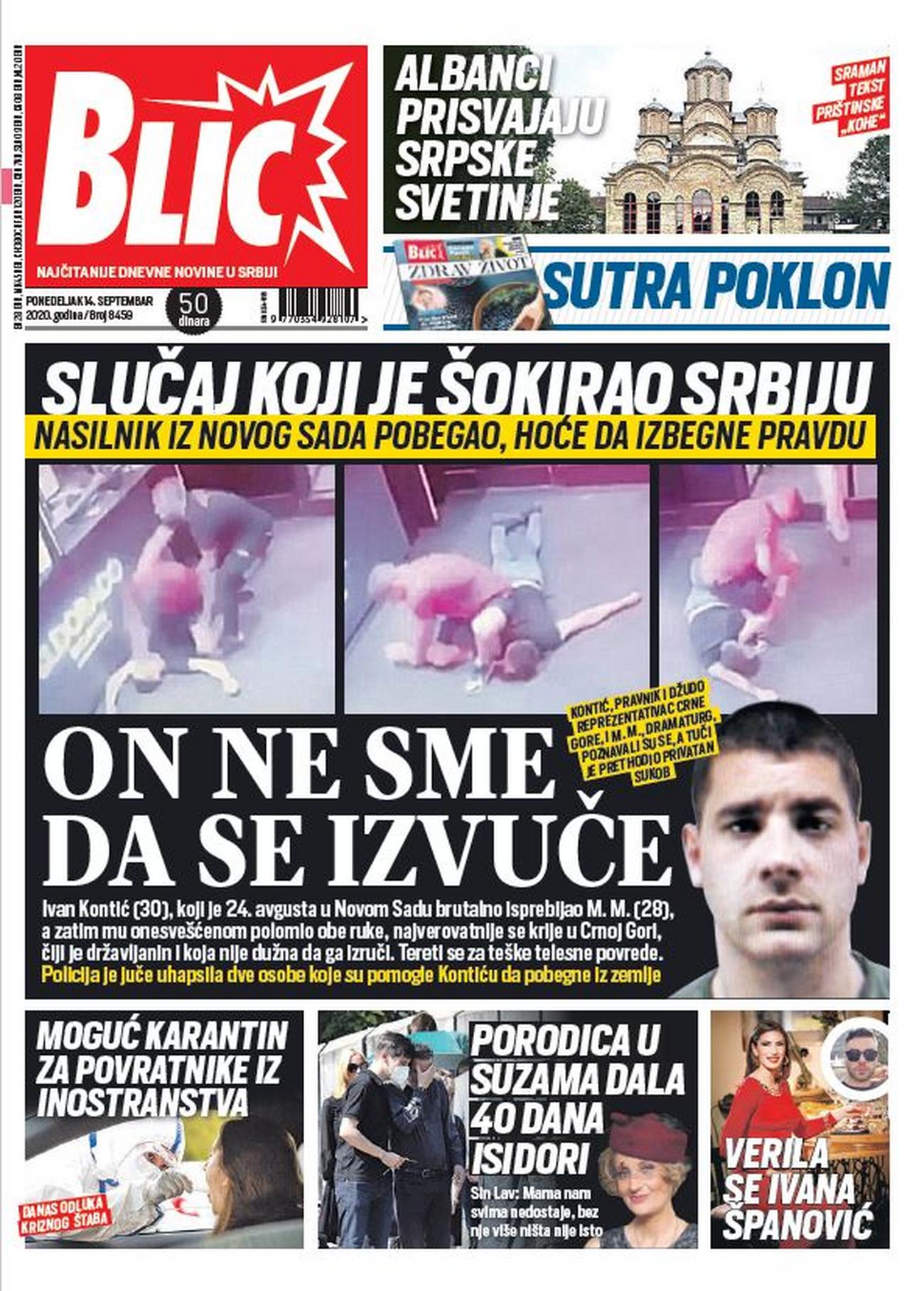 ČITAJTE NOVI "BLIC" ODMAH! Slučaj koji je šokirao Srbiju! ON NE SME DA SE  IZVUČE!