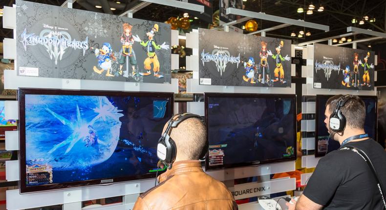 Fans waited hours for hands-on time with unreleased games like Kingdom Hearts III.