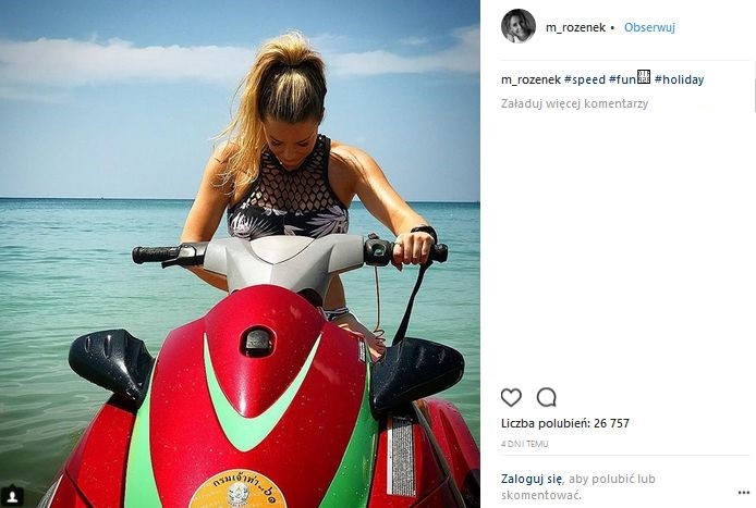 Małgorzata Rozenek na wakacjach