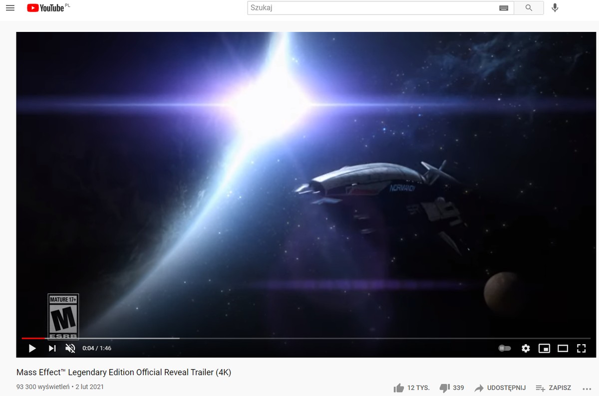 Trailer Mass Effect