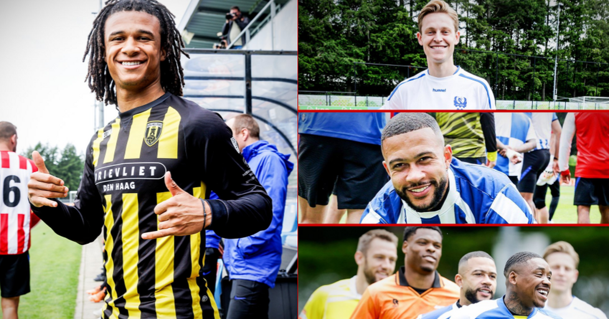 Tijdens de training sterven Nederlandse spelers in de truien van hun eerste amateurclubs