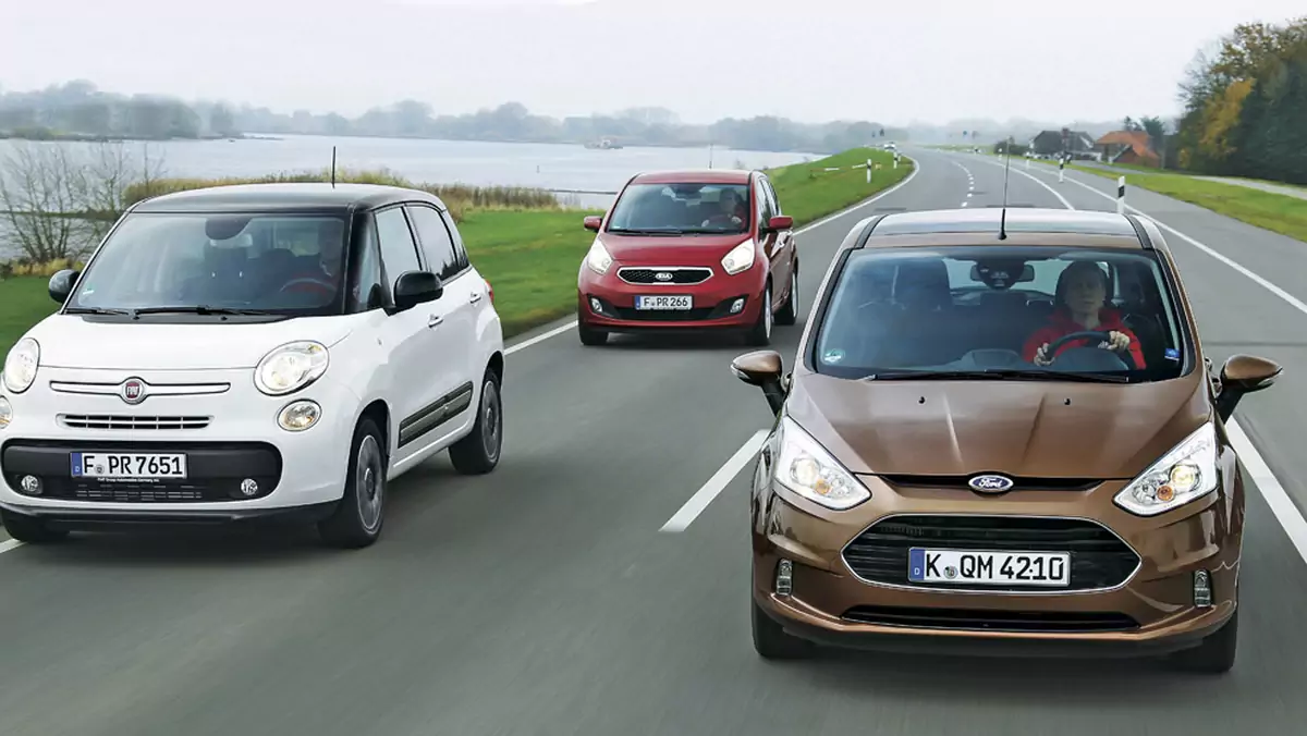 Fiat 500L kontra Kia Venga i Ford B-Max: Nieduże, lecz praktyczne