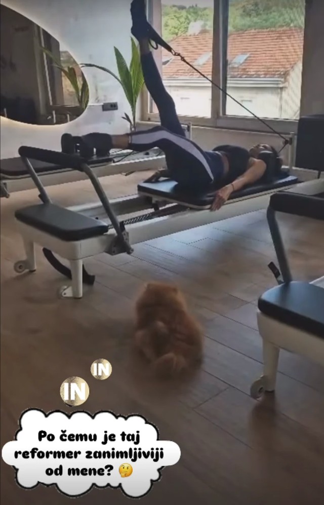Nikolina Pišek pokazala rutinu na spravi za pilates