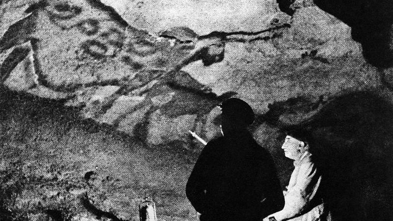 Eksploracja jaskini przez Henriego Breuila, fot. Wellcome Collection , na licencji CC BY 4.0