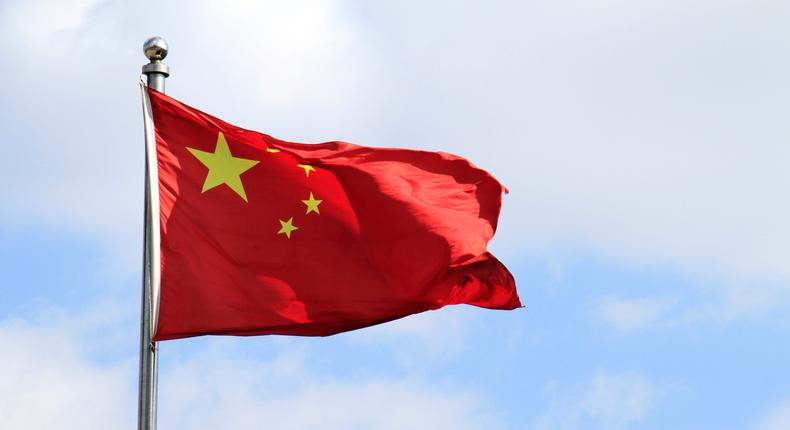 The Chinese flag.Getty Images