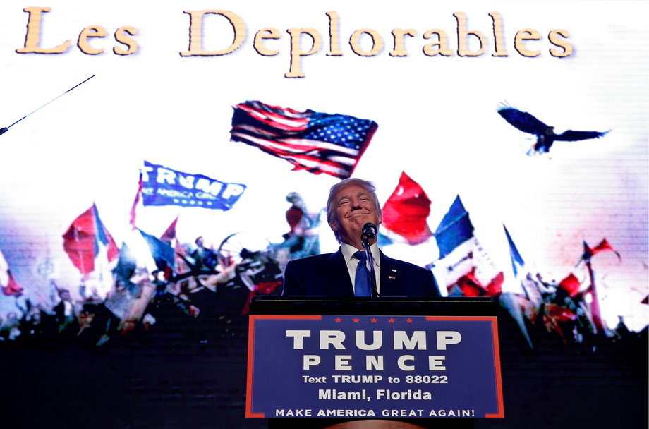 Donald Trump in Miami, Florida.