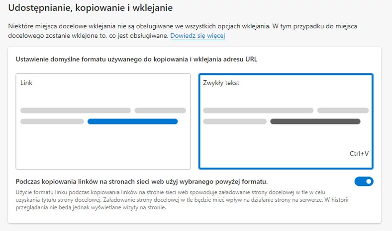 Zmiana formatowania linków