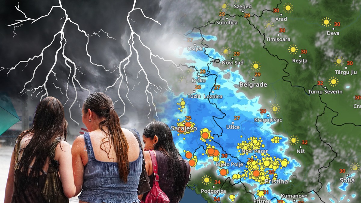 Radarski snimci i putanja razorne oluje u Srbiji: Evo kako će se kretati nevreme