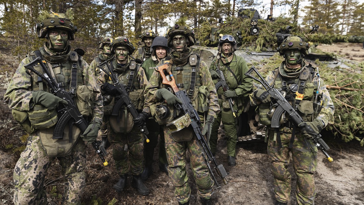 Ćwiczenia Finnish Army Arrow 22 w Niinisalo w Finlandii, 4 maja 2022 r.