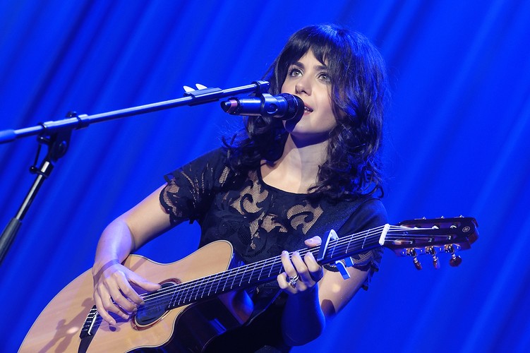 Katie Melua na charytatywnym koncercie w Sali Kongresowej