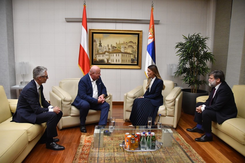 Adrijana Mesarović i kancelar Austrije Kristijan Štoker