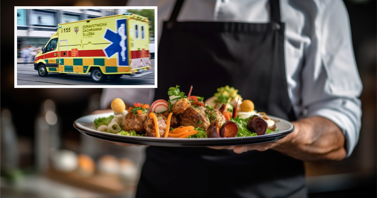 Poważny wypadek kelnera w restauracji. "Utkwiło w klatce piersiowej"