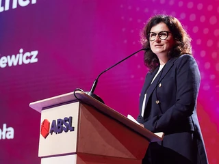 Prezydent Gdańska Aleksandra Dulkiewicz podczas tegorocznego ABSL Summit