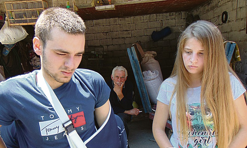 Povređeni Stefan Stamenković i Julija Ranđelović