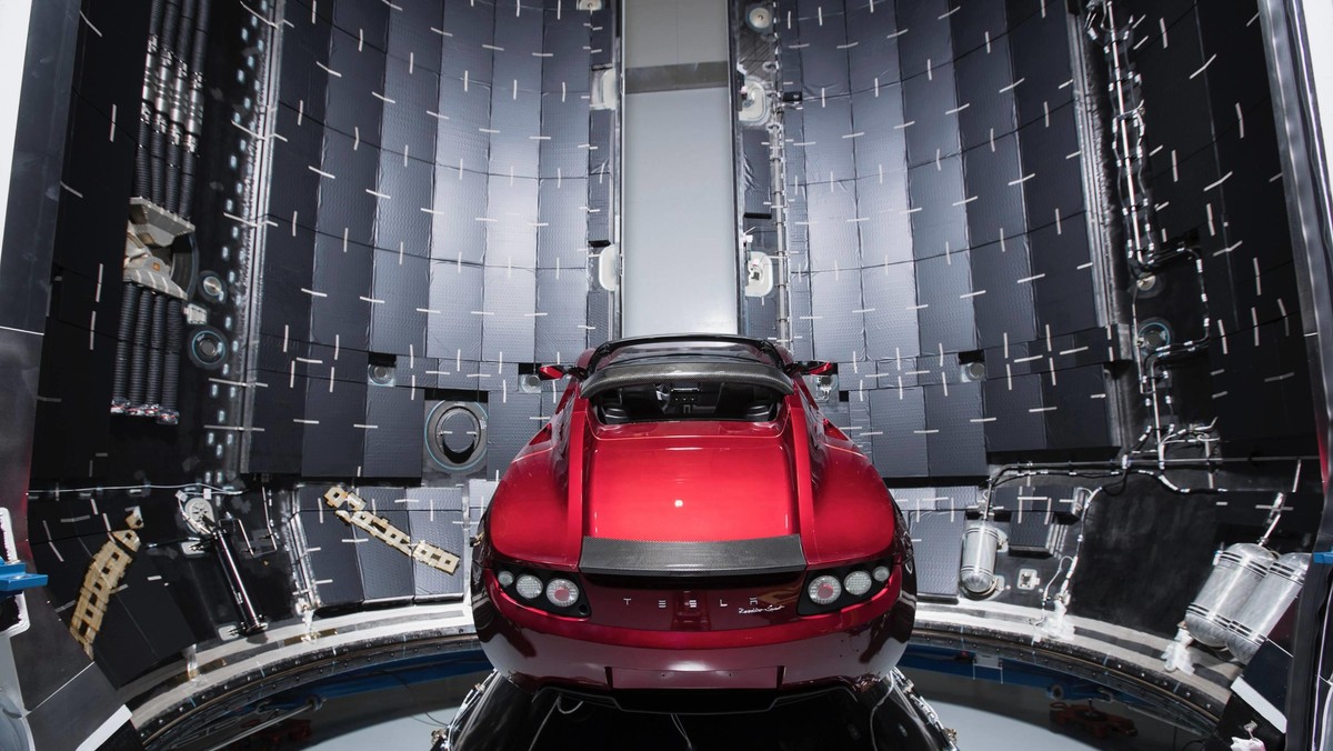 SpaceX Elon Musk Tesla Roadster Falcon Heavy