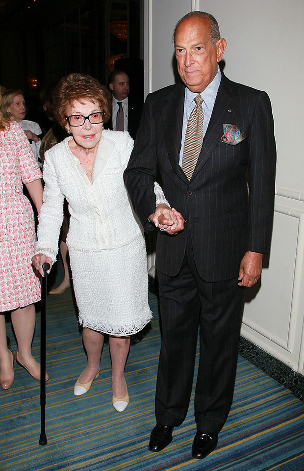 Oscar de la Renta - jeden z najsłynniejszych domów mody USA (na zdjęciu: Oscar de la Renta i Nancy Reagan)
