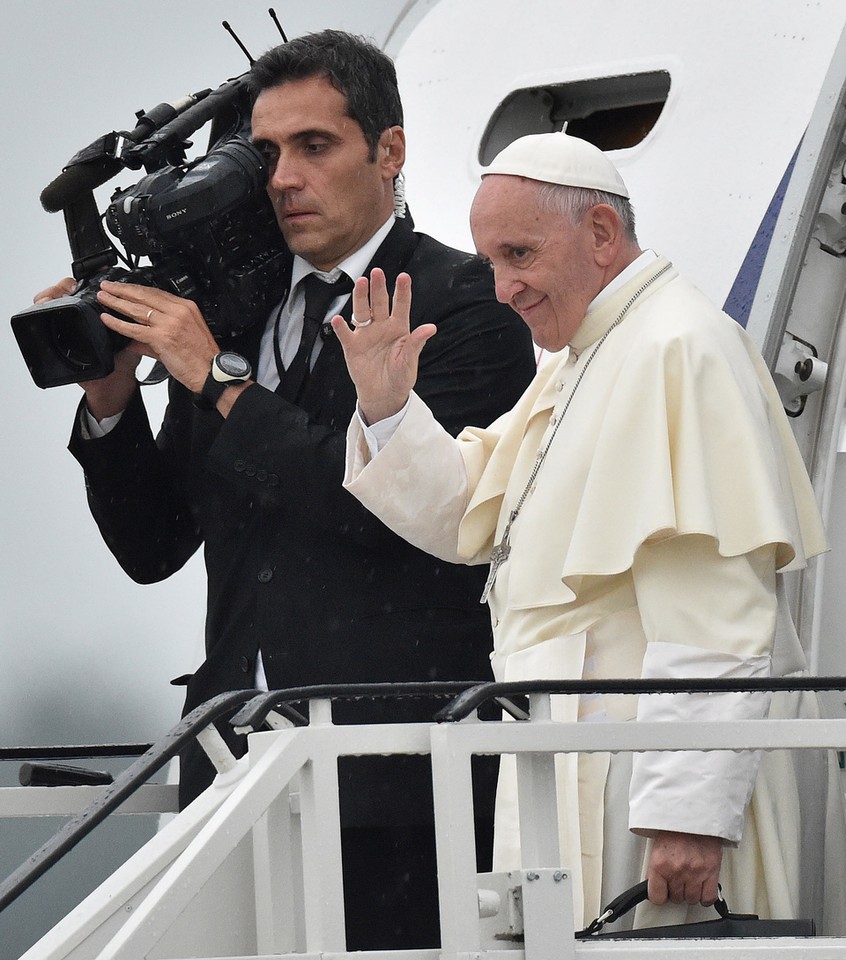 KRAKÓW-BALICE ŚDM 2016 PAPIEŻ FRANCISZEK (papież Franciszek)