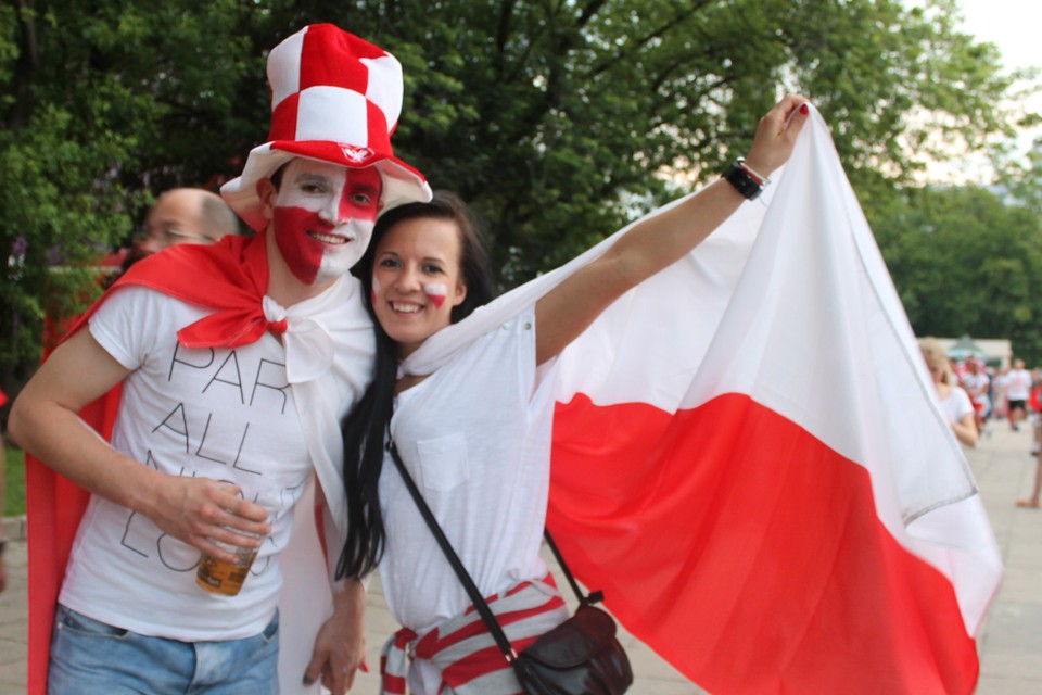 Emocje w warszawskiej Strefie Kibica