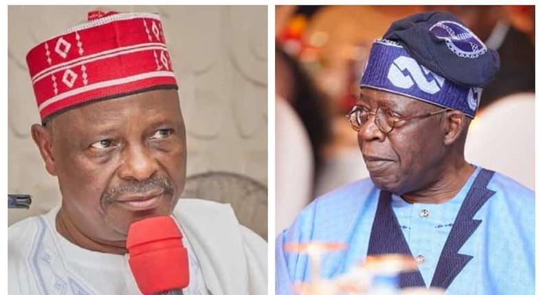 Rabiu Kwankwaso (left) and Bola Tinubu reportedly plan to work together. [Vanguard]