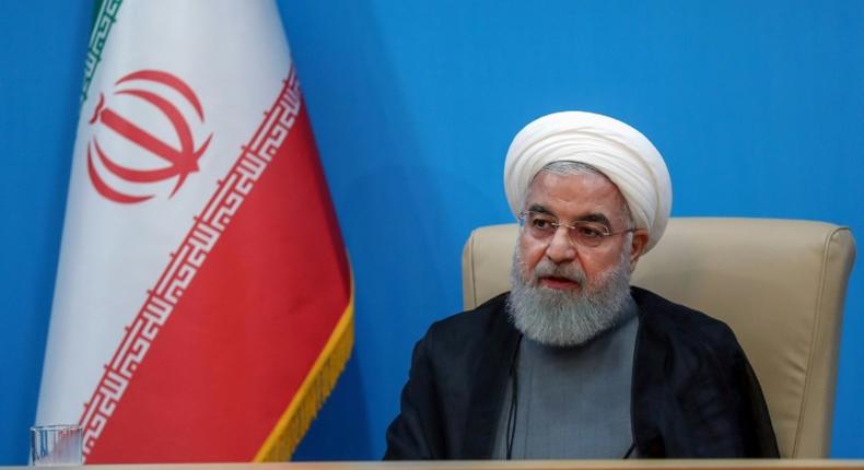 Iranian President Hassan Rouhani blamed the United States for regional tensions