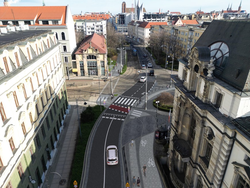 Tak będzie wyglądać droga dla rowerów przy ul. Bożego Ciała i Widok