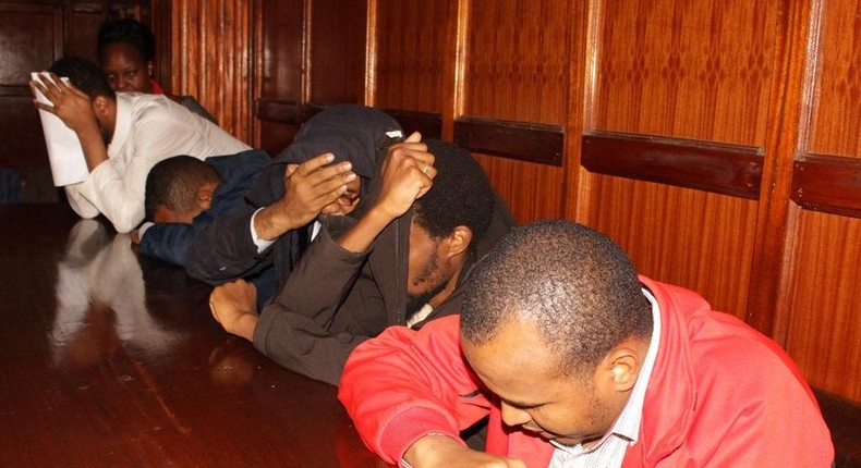 Suspects of the Dusit terror attack at a Milimani court