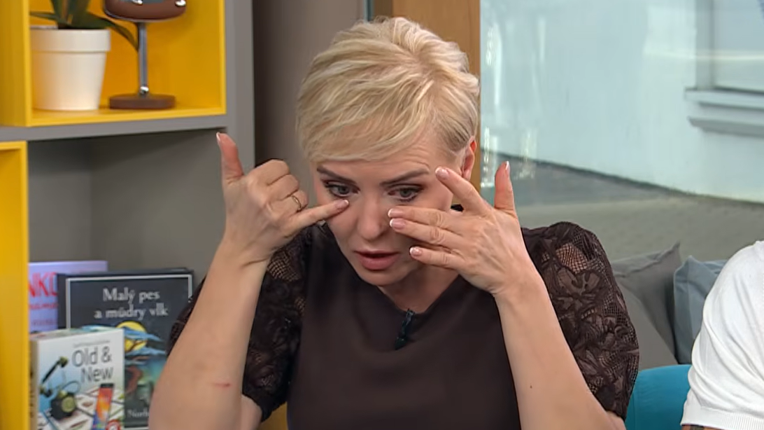 Kvetka Horváthová v Teleráne neudržala slzy. 
