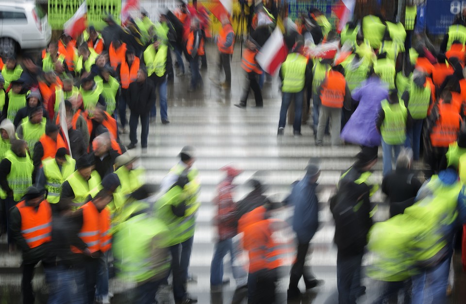 Protest rybaków w Gdańsku