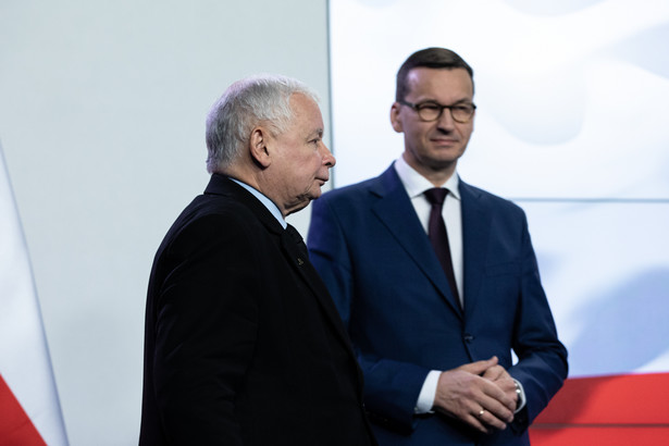 Jarosław Kaczyński i Mateusz Morawiecki