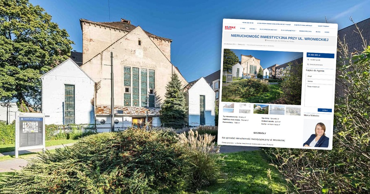 Naziści zrobili z niej basen. Synagoga w Poznaniu wystawiona na sprzedaż. Cena zwala z nóg
