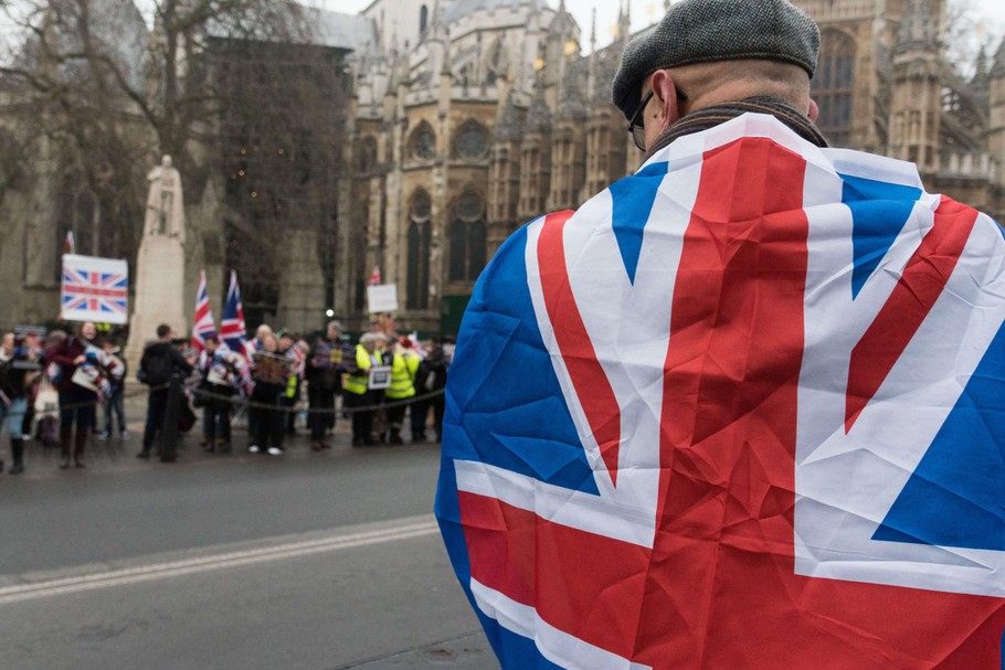 Brexit Protest in Westminister